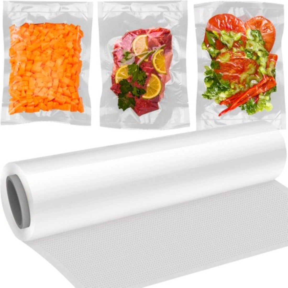 Ruhhy Vacuum Sealer Bags 28x600cm - High Quality for Food Storage!