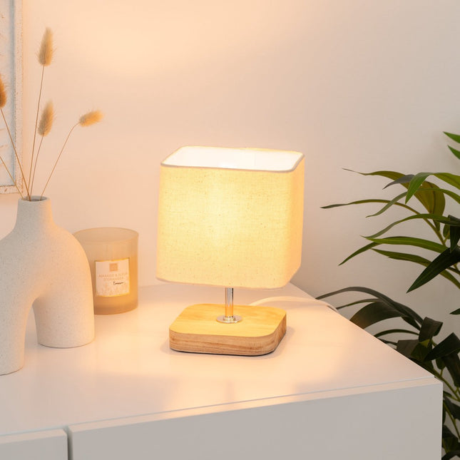 Lampe droite Pin Toxey - Ivoire - H 21 cm