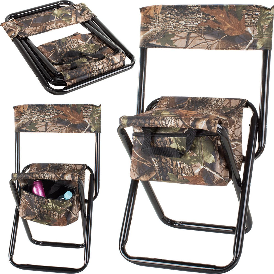 Fishing stool, foldable fishing chair with travel bag, folding camouflage chair, carp chair, fishing chairs, fishing chair for fishing