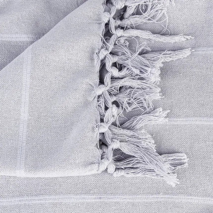 Couvre-lit en coton gris clair 160 x 220 cm