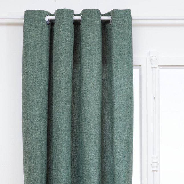 Atmosphera Clem Rideau 140x260cm - Rideaux prêts à poser à œillets - Vert tilleul