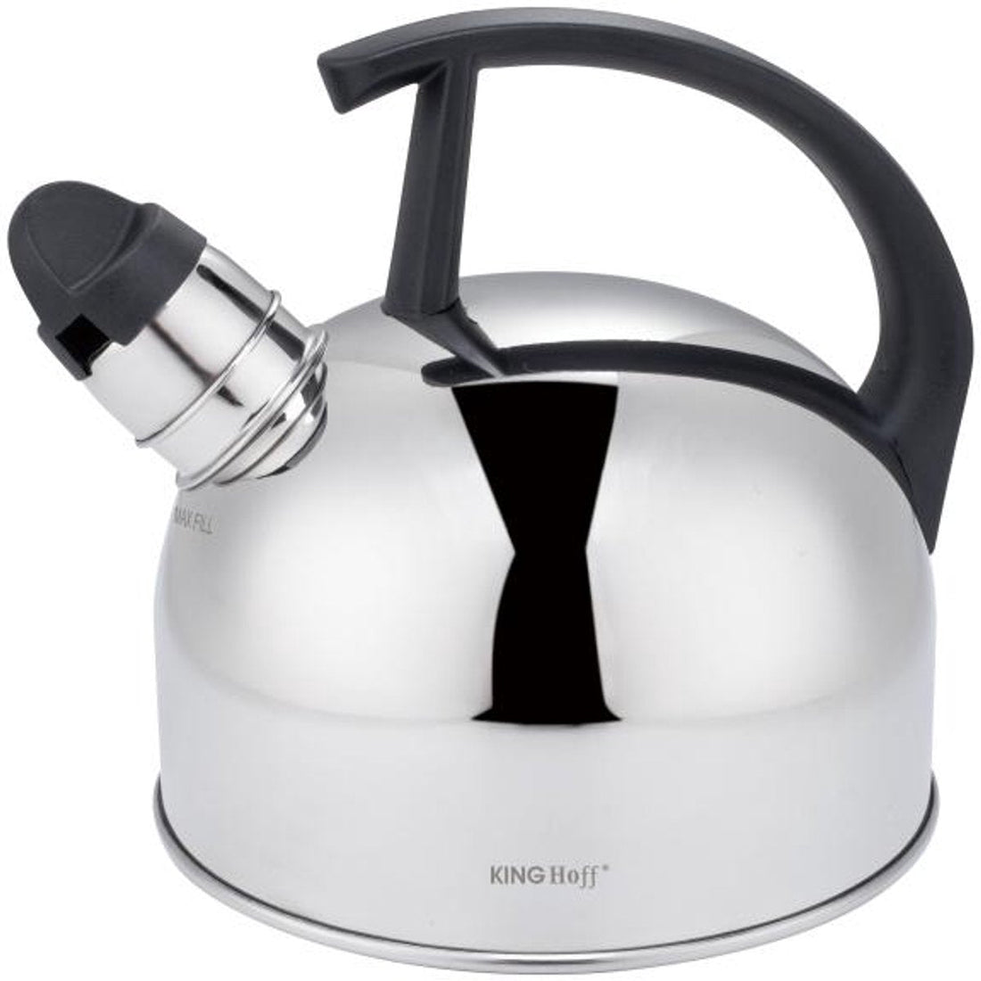 Kinghoff fluitketel KH-1896 – traditionele waterketel van RVS, 1,5 liter