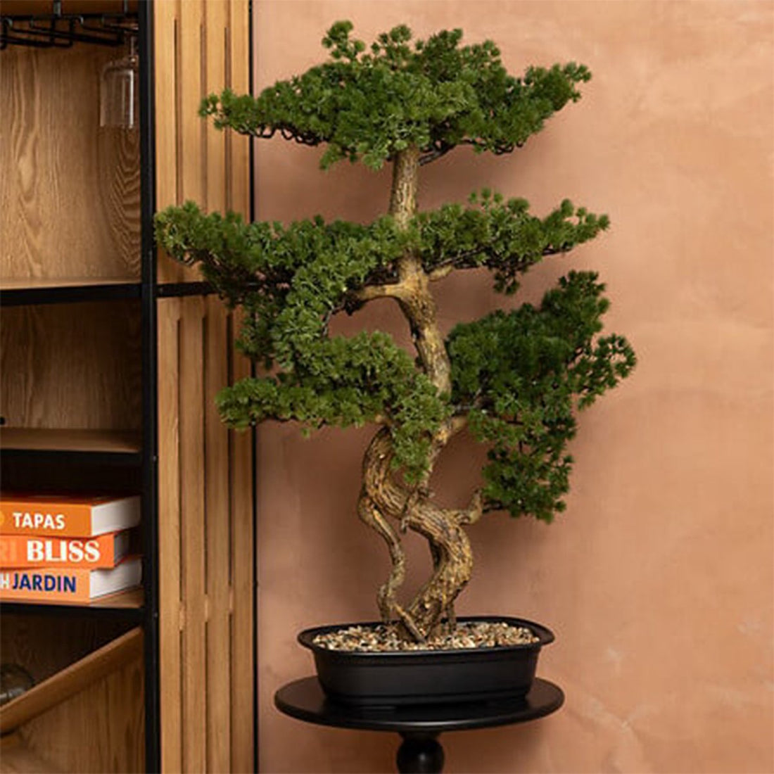 Atmosphera Bonsai-Baum - im Keramiktopf - 86 cm - Kunstpflanze - grün - Künstliche Pflanzen - Zierpflanzen - Japanischer Stil
