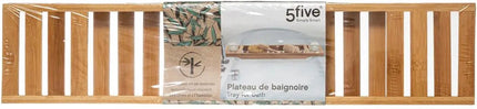 5five - Planche de bain bambou - 70 x 15 x 4.5 cm