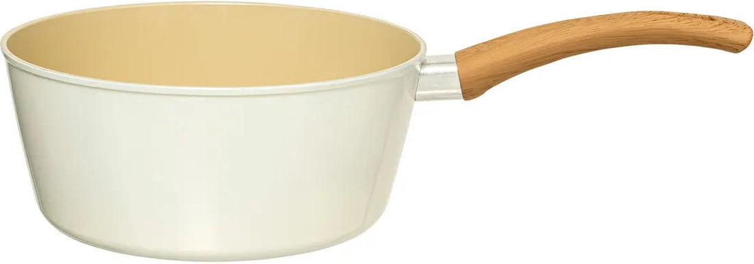 5Five Stielkasserolle Harmony - Alle Wärmequellen - Beige - Ø 20 cm - Bakelitgriff - Aluminium - Stieltopf