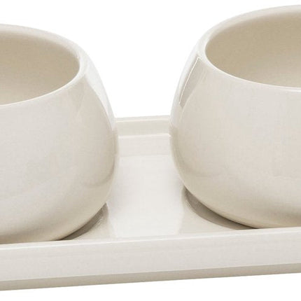 Secret de Gourmet Nora Service apéritif - 3 pièces - Blanc