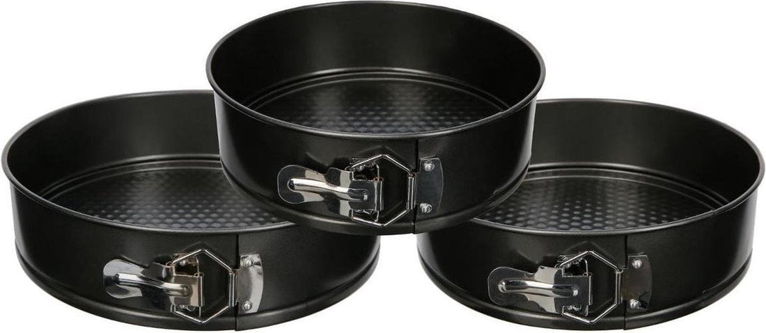 Atmosphera Backform Springform Set 3-teilig - Rund - Tortenform - Backblech - Antihaftbeschichtet