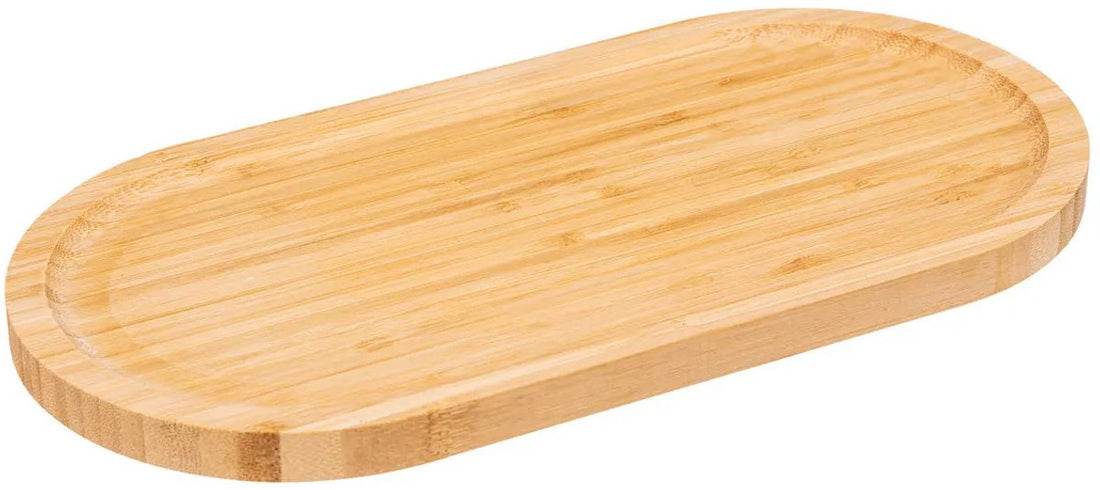 5Five Serving board for appetizers / finger food - 30 x 15 cm - bamboo wood - serving platter - tapas board
