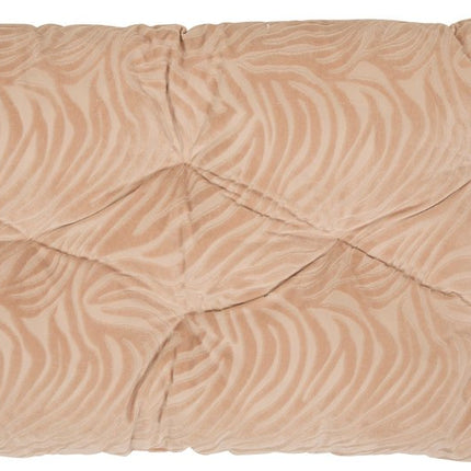 Atmosphera Tigris Matelas de sol en velours - 60x120xH8cm - Beige