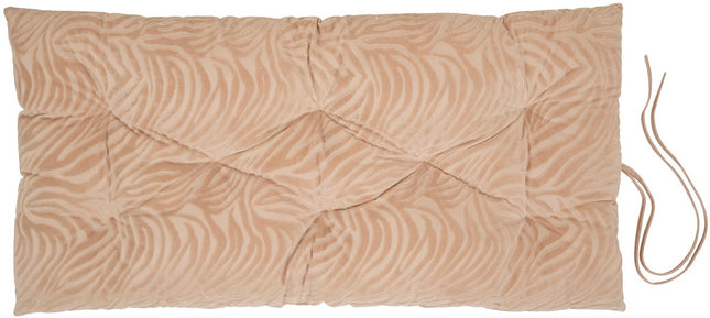 Atmosphera Tigris Matelas de sol en velours - 60x120xH8cm - Beige