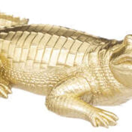 Atmosphera  - krokodil - decoratie - goud - 39CM