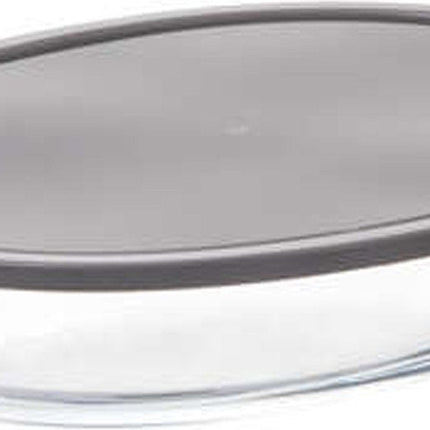 5Five Plat à four avec couvercle - verre borosilicate - ovale - 2.4 Litres - 32 x 21 x 6,7 cm