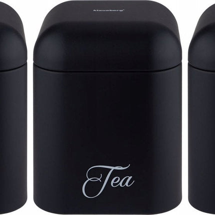 Top Choice - opbergblikken - thee, suiker en koffie - zwart