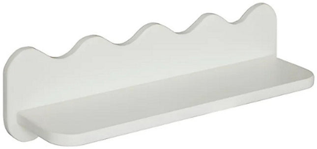 Atmosphera Étagère Murale Ondulée Salina - 53x15x15cm - Blanc