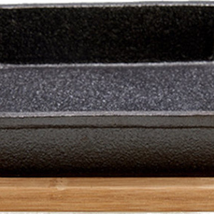 Plat à rôtir Kinvara 18,5 X 14 cm acier gris/naturel 2 pièces