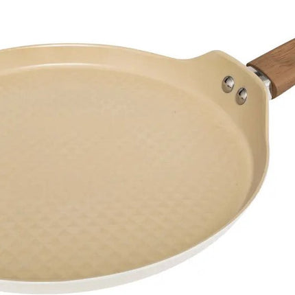 5Five Poêle à crêpes Harmony - Tous feux - Beige - Dia 26 cm - manche en bakélite - aluminium