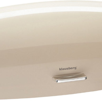 KLAUSBERG Boîte à Pain en Métal - Beige - 45x28,5x17 cm - Boîte à Pain pour Cuisine Moderne - KB-7932 - Boîte de Conservation du Pain