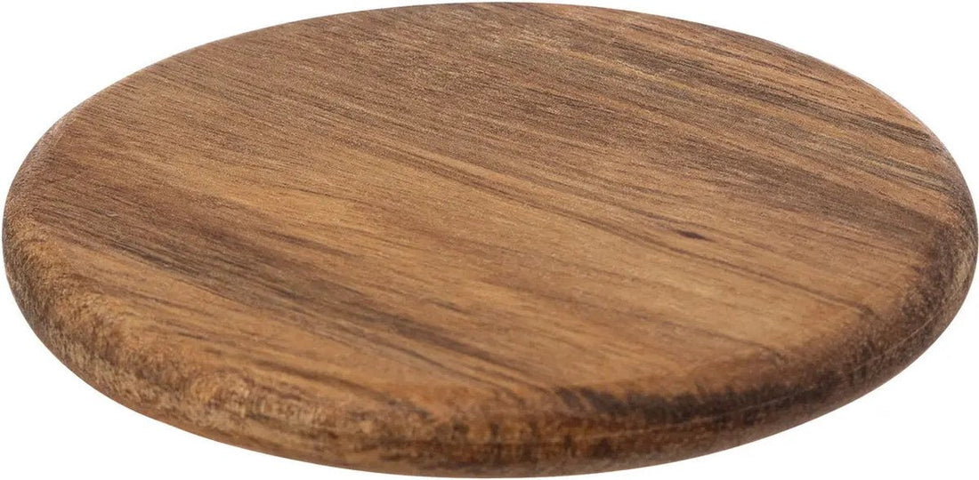 Secret de Gourmet Untersetzer für Gläser - 12er-Set - luxuriöses Akazienholz - Ø 10 cm - rund - lackiert - modern und klassisch