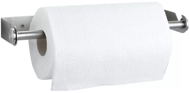 KLAUSBERG KB-7563 Porte-Essuie-Tout | Accessoire de Cuisine en Acier Inoxydable pour Papier Essuie-Tout et Film Alimentaire | Fixation Murale (Collage ou Vissage) | 33 cm