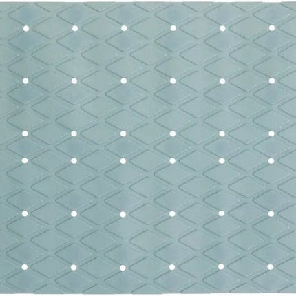 5Five Tapis antidérapant douche/baignoire salle de bain - PVC - bleu glacier - 70 x 35 cm - avec ventouses