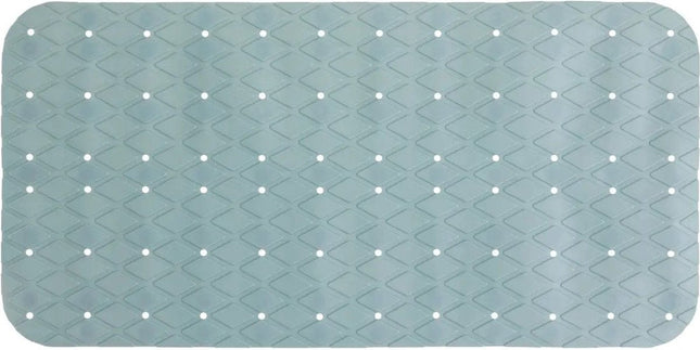 5Five Tapis antidérapant douche/baignoire salle de bain - PVC - bleu glacier - 70 x 35 cm - avec ventouses