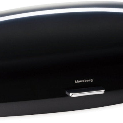 KLAUSBERG Boîte à Pain Métal Noir - 45x28,5x17 cm - Boîte à Pain Cuisine Moderne - KB-7931 - Boîte à Pain - Boîte de Conservation du Pain