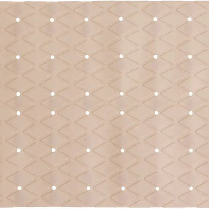 5Five Tapis antidérapant de douche/bain salle de bain - PVC - beige - 70 x 35 cm - avec ventouses