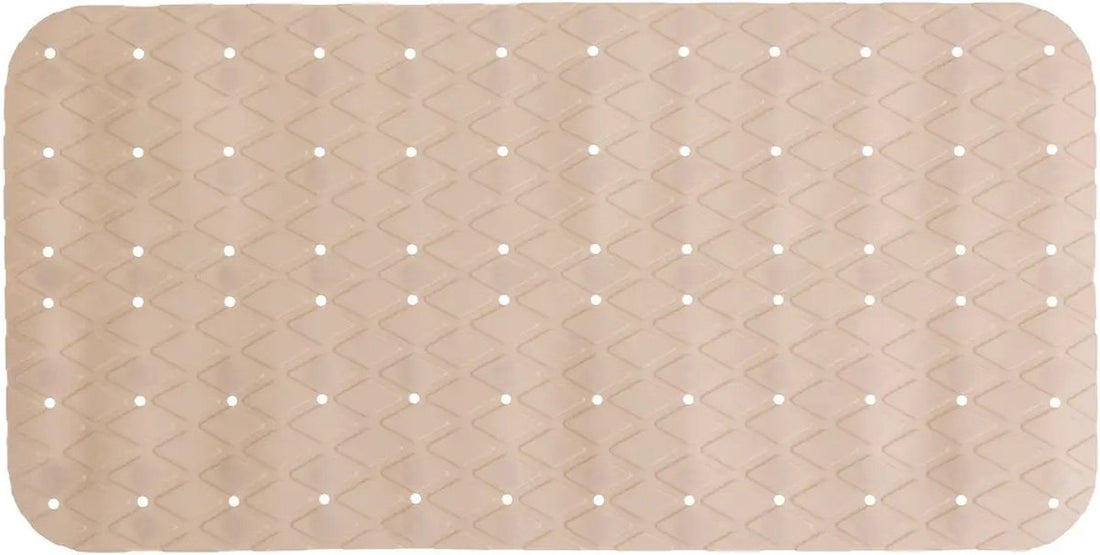 5Five Dusch-/Badewannenmatte Anti-Rutsch - PVC - beige - 70 x 35 cm - mit Saugnäpfen
