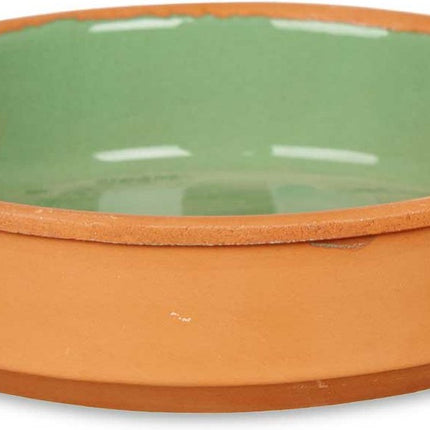 La Dehesa - Lot de 4 ramequins tapas/crème brûlée terre cuite/vert 16cm