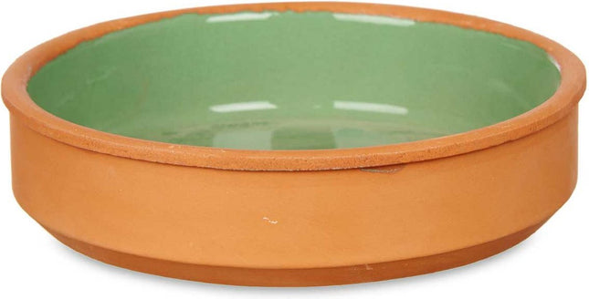 La Dehesa - Lot de 4 ramequins tapas/crème brûlée terre cuite/vert 16cm