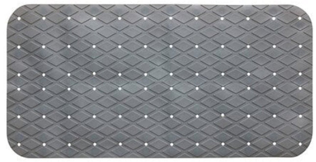 Tapis de bain | Tapis de salle de bain | Tapis de douche | Tapis de bain en PVC 70 x 35 cm | Antidérapant | Très adhérent | Noir - Tapis de douche antidérapant