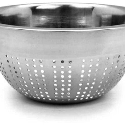 Passoire en Inox avec Poignées - 21 cm de Diamètre - Passoire en Acier Inoxydable pour la Cuisine