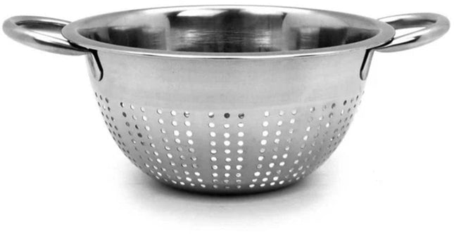 Passoire en Inox avec Poignées - 21 cm de Diamètre - Passoire en Acier Inoxydable pour la Cuisine