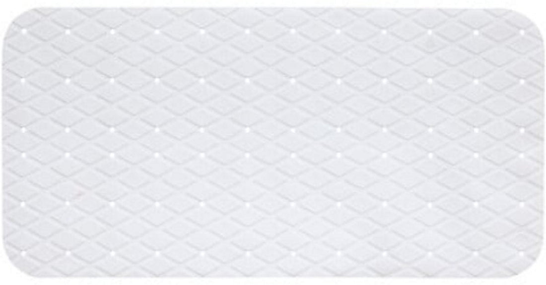 Antislip badmat voor badkamer en douche – PVC, wit, 70 x 35 cm