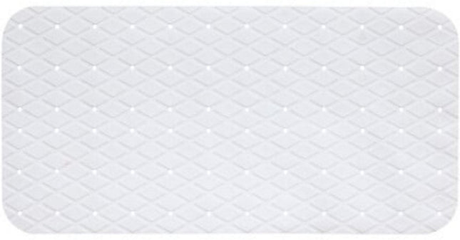 Tapis de Bain | Tapis de Douche | Tapis de Baignoire en PVC 70 x 35 cm | Antidérapant | Très adhérent | Blanc - Tapis de Douche Antidérapant
