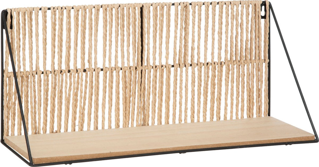 Atmosphera wandplank Cosy – metalen plank in beige, 48 x 12 cm