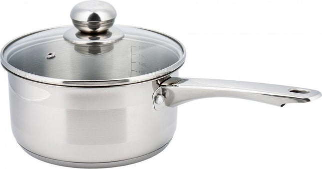 Kinghoff 4324 - Steelpan met deksel - 18 cm - 2.1 liter