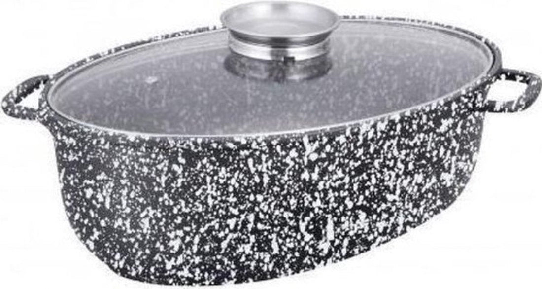 Klausberg KB-7366 Roasting Pan - with lid - 8L - Cast Iron