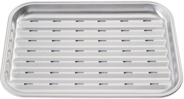 KINGHoff KH-1916 Plaque de cuisson grill - Plaque de barbecue en acier inoxydable 34x24 cm - Convient pour four et grill - Réutilisable -
