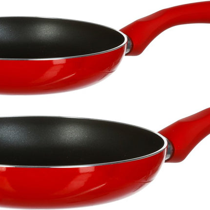 Secret de Gourmet Poêles Milano - D26 et D31 cm - Tous feux - Rouge/Noir