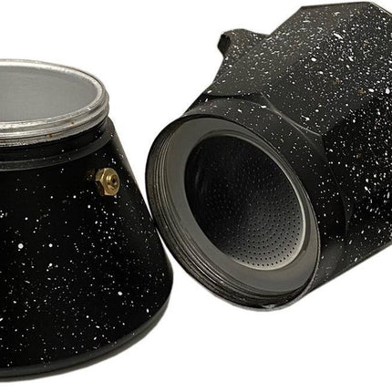 Machine à expresso en aluminium - percolateur 12 tasses - noir