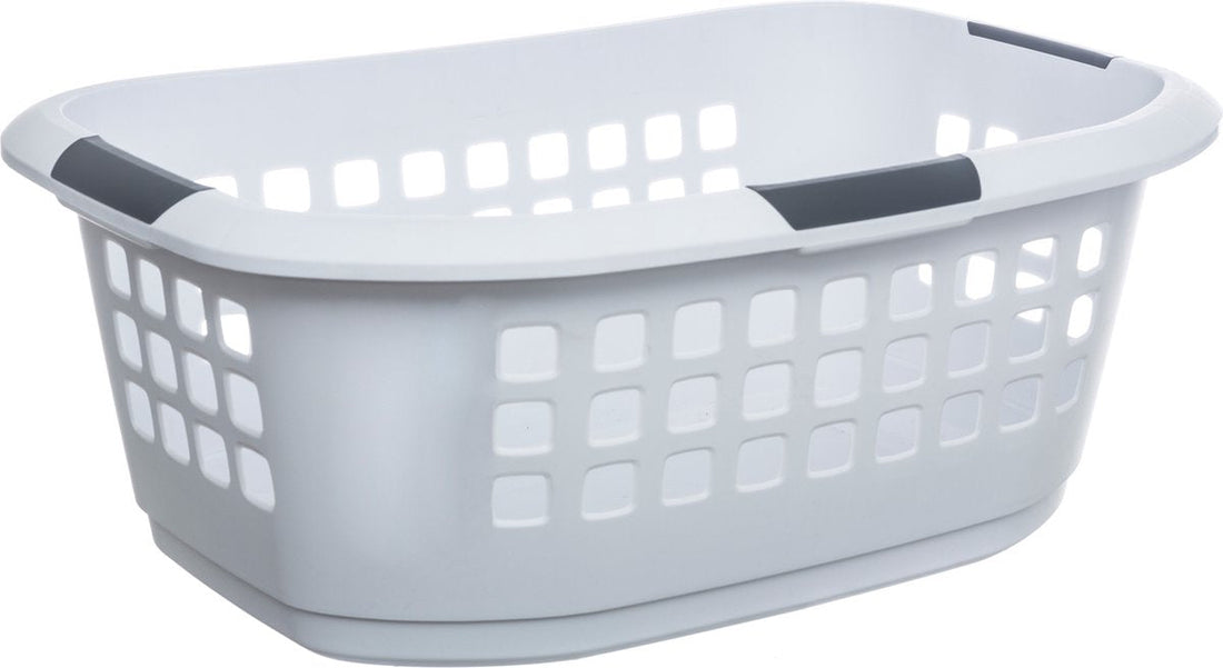 5Five Laundry basket extra large - white - plastic - 51 liters - 67 x 47 x 27 cm - spacious laundry baskets