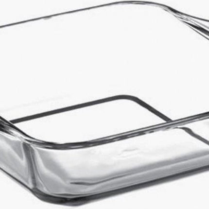 Secret de Gourmet - Plat à four carré - Verre transparent - 22 x 6 cm