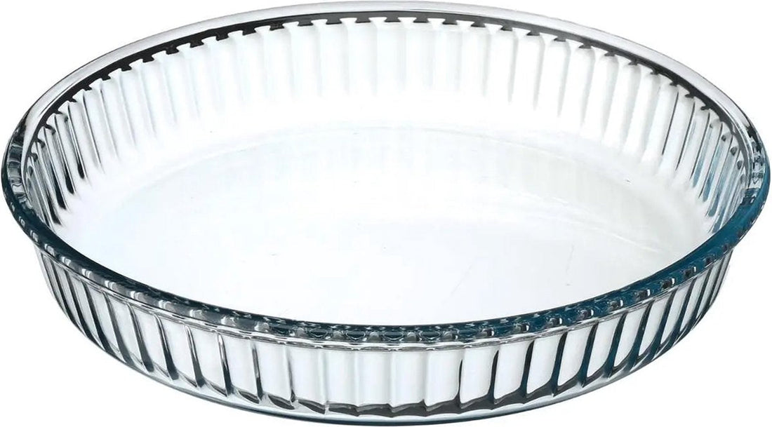 Borcam Runde Kuchenformen|runde Auflaufform Glas transparent 26 x 3 cm
