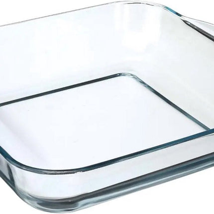 Secret de Gourmet - Plat de cuisson carré - Verre transparent - 29 x 6 cm
