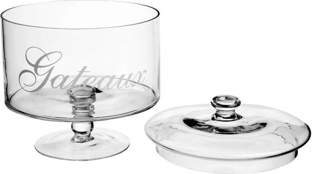 Bocal à biscuits en verre avec couvercle - 1,8 litre - Bonbonnières/boîte à biscuits