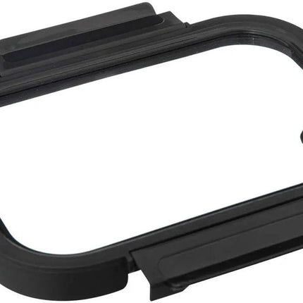5Five Vershoudbakje met deksel - 2x - glas - luchtdicht - met clips - 21 x 17 x 7 cm - 900 ml - zwart/transparant