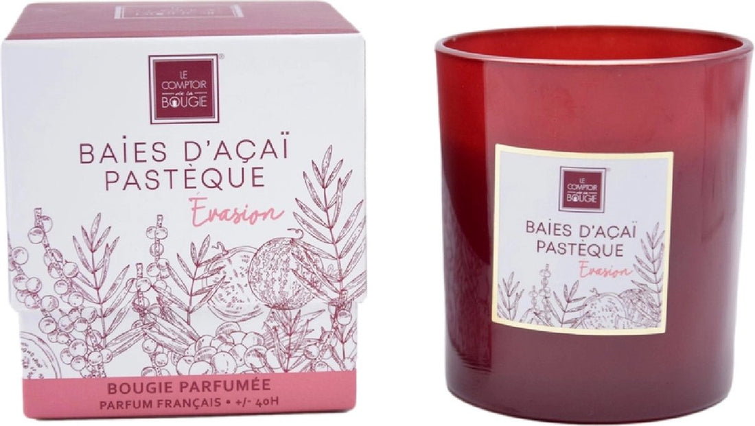 ATMOSPHERA Acai Berries Watermelon Scented Candle Sweet Scent Juicy Watermelon Exotic Freshness Acai Berries