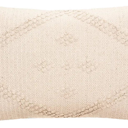 Coussin Décoratif - Macramé D Safari Décoration Jardin Salon - Écru - 58 Cm X 38 Cm