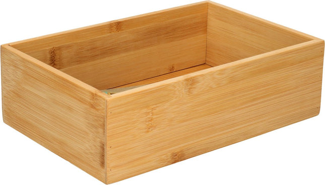 5Five Boîtes de rangement tiroir en bambou 7 cm de hauteur - 15 x 23 (M)
